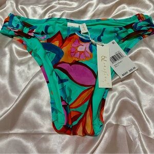 Sunshine 79 Polynesia Tropics Side Shirred Hipster Bottom Size 4
